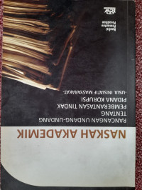 Image of Naskah Akademik : Rancangan Undang-Undang Tentang Pemberantasan Tindak Pidana Korupsi Usul Inisiatif Masyarakat