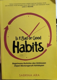 Image of Is it bad or good habits